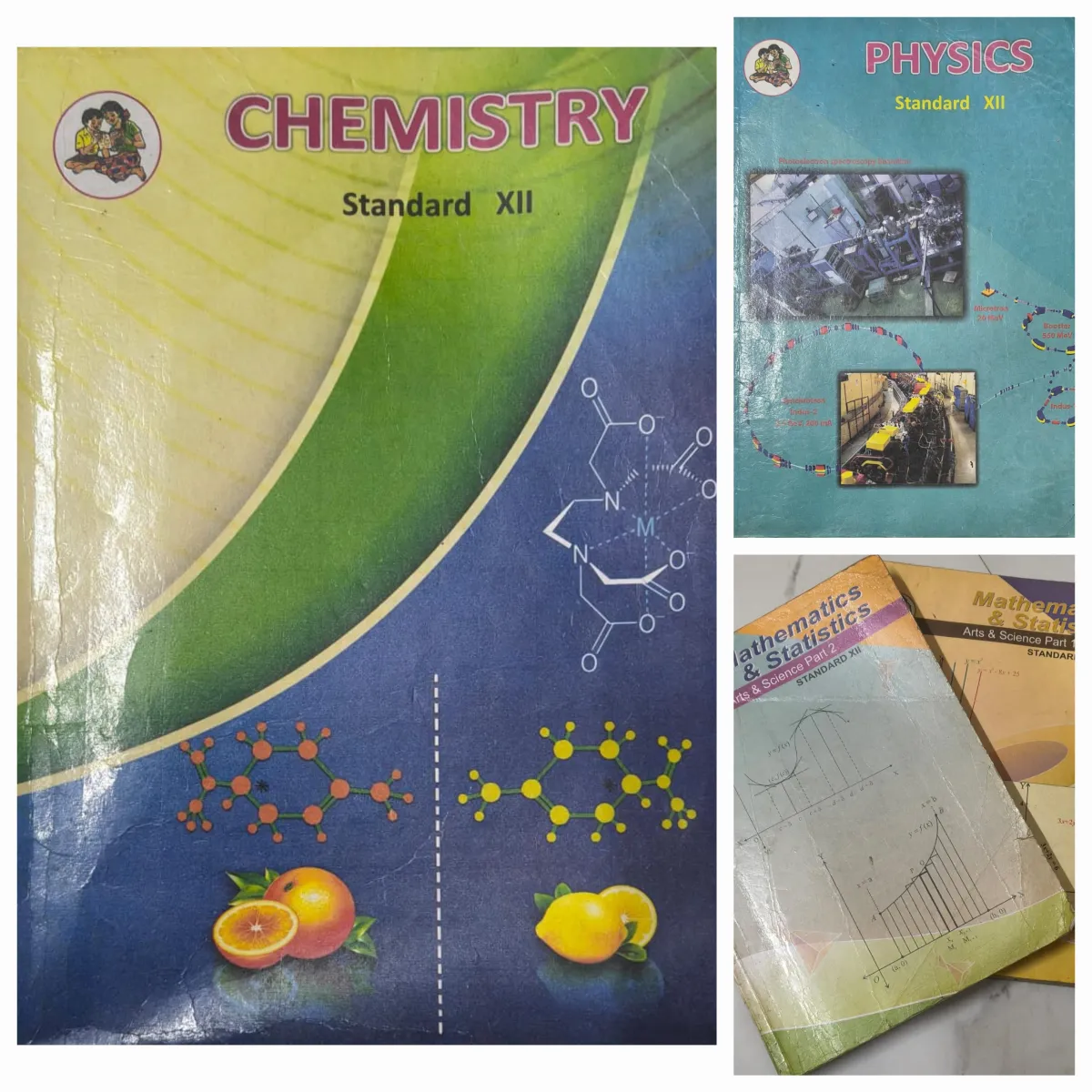 Physics,Chemistry,Maths 1&2(pcm set class 12)