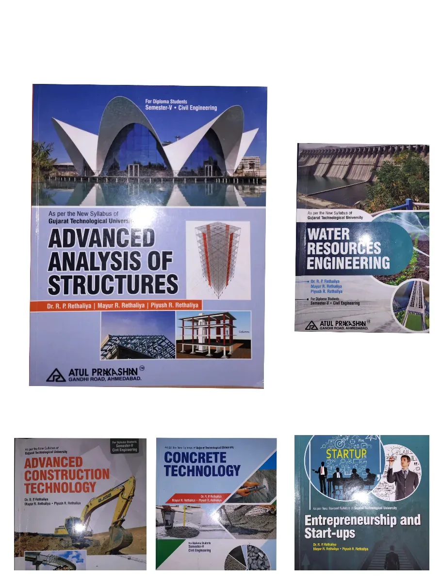 GTU sem 5 diploma civil engineering books (Atul prakashan)