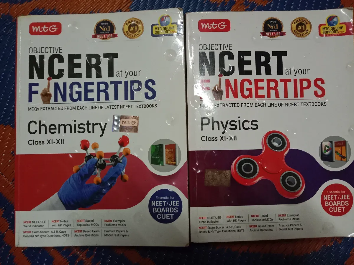 mtg fingertips (NCERT) PHYSICS & CHEMISTRY combo for JEE class XI-XII include