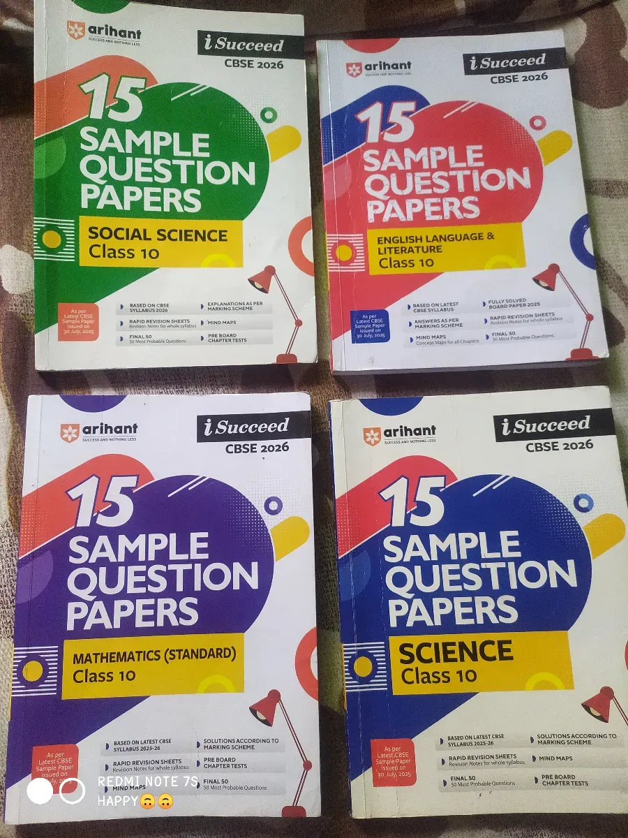 Class 10 Sample paper Arihant 