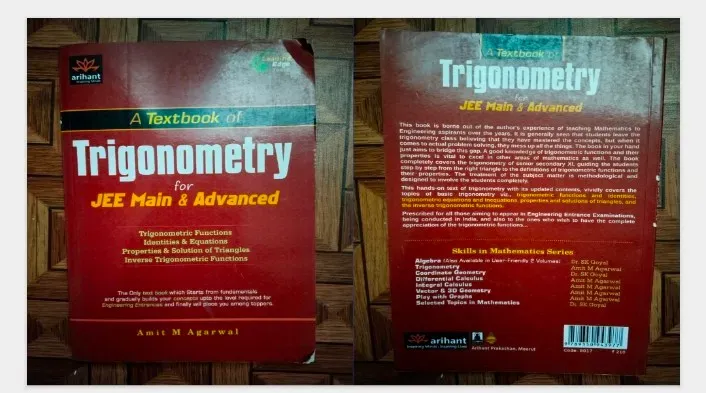 Best book for trigonometry for jee mains and advance 