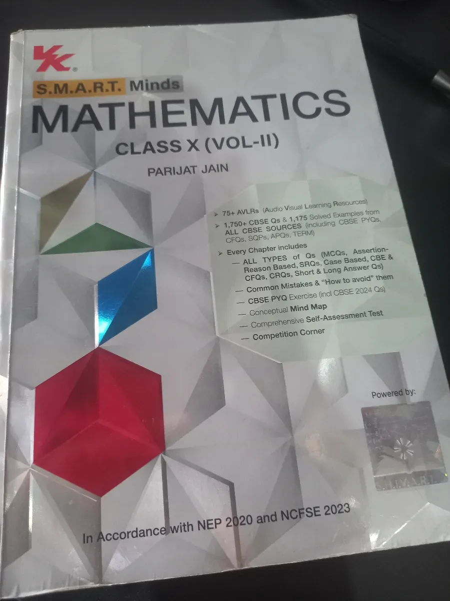 Smart Minds, Mathematics class 10th, volume 2 