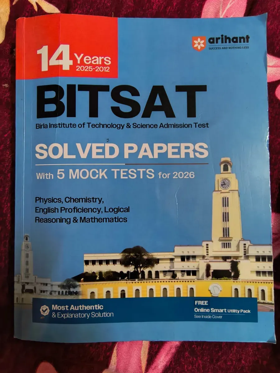 Arihant bitsat 14 years pyq [ new with 5mocktest for 2026 ]