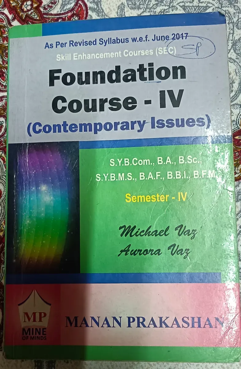 Foundation Course â€“ 4 | SY B.Com Semester 4